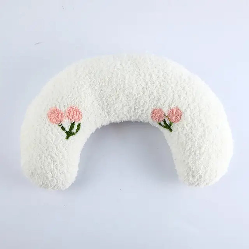 Dreamy Pet Pillow: Ultra-Soft U-Shaped Fluffy Bed for Dogs, Cats & Rabbits - Calming, Joint-Soothing Comfort