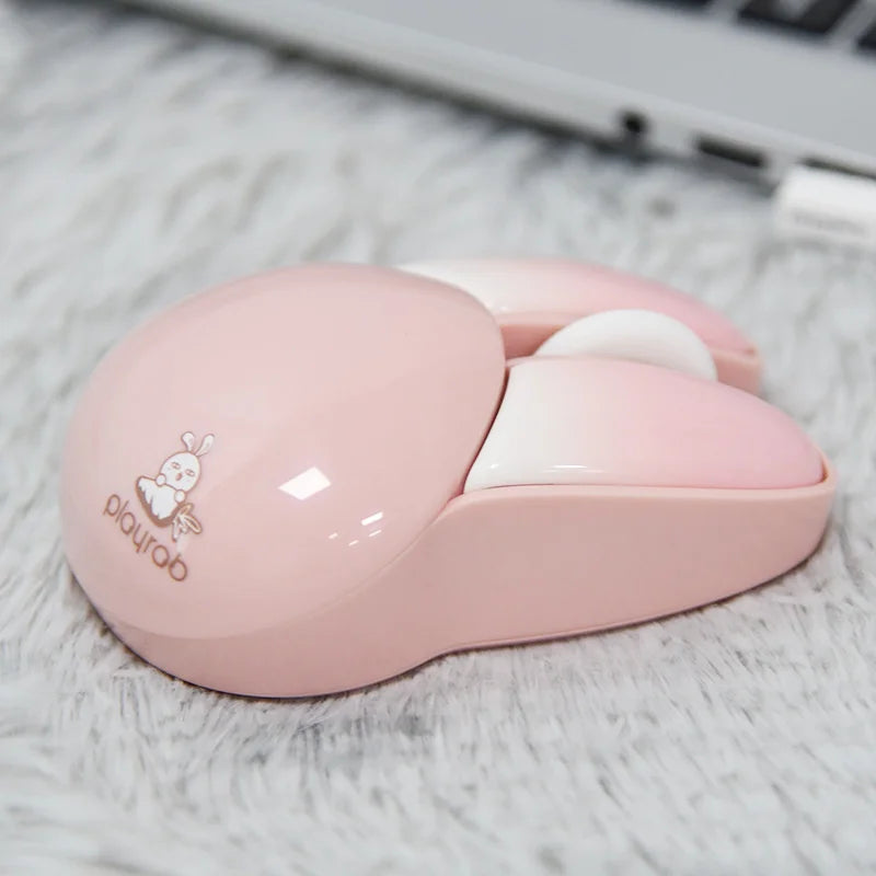 Jomaa Cute 2.4G Wireless Mouse - Adorable Rabbit Design | Candy Colors | Ideal for Computer, Laptop, Notebook | Perfect Gift for Girls at Home or Office