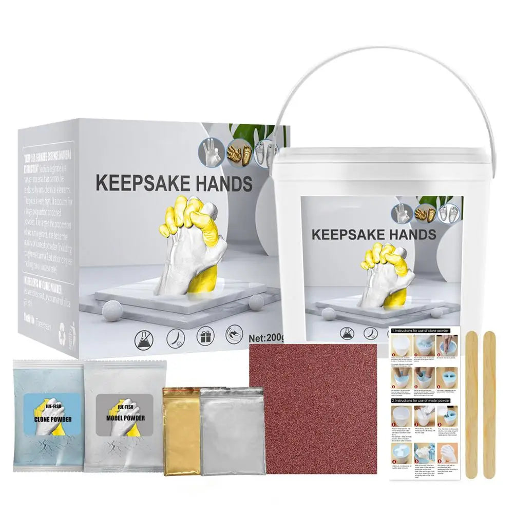 Handprint Memory Casting Kit: Create Plaster Statue Keepsakes for Couples, Families, and Friends - Perfect for Weddings, Anniversaries, and Special Moments