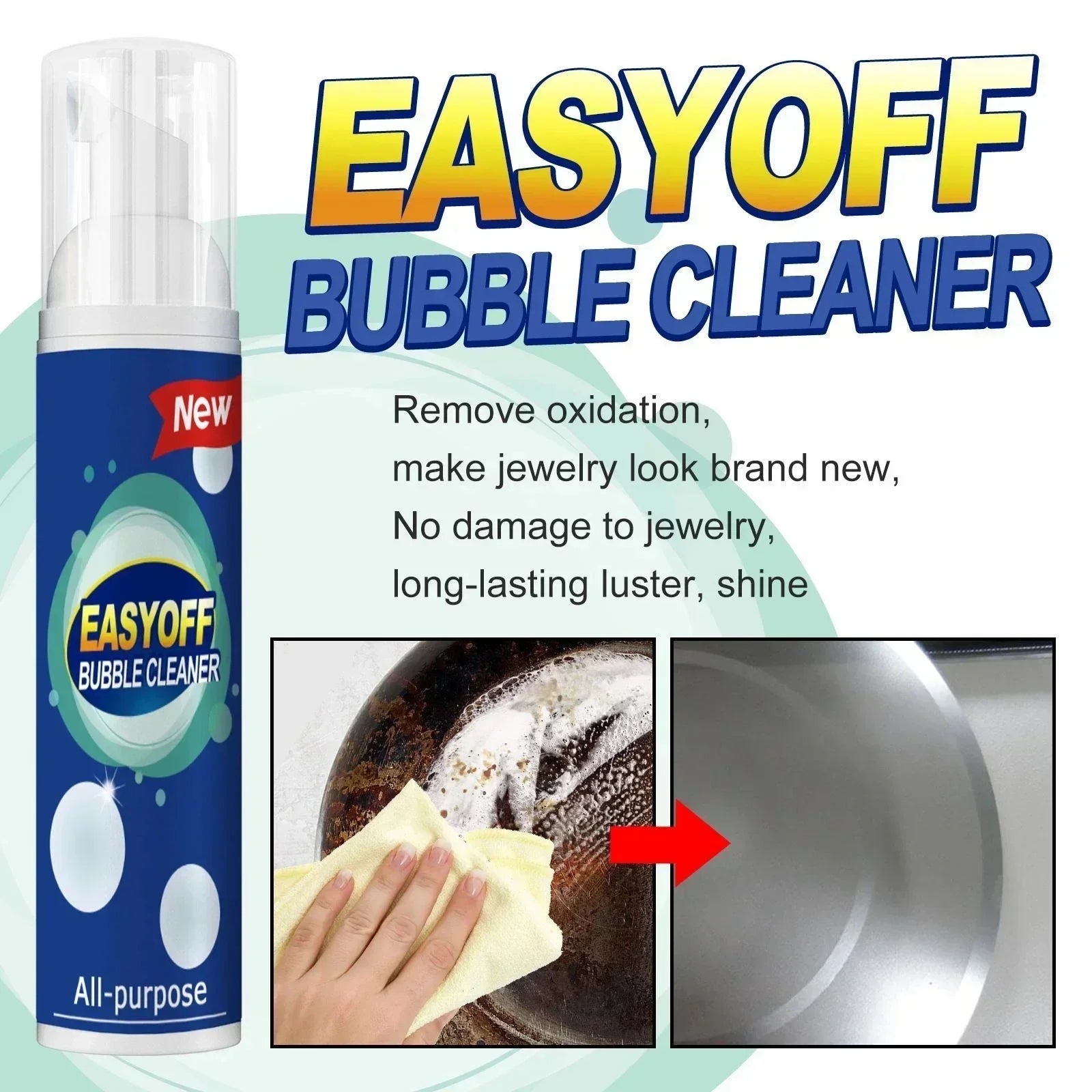 Fast-Acting Kitchen and Office Bubble Cleaner for Greasy Dirt on Couches & Desks. Ultra Foam Blast: Rinse-Free Heavy Oil & Rust Remover