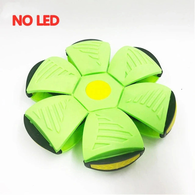 Magic UFO Deformation Ball: Flying Saucer Dog Toy for Outdoor Play and Training - Transforming Flying Disc for Dogs