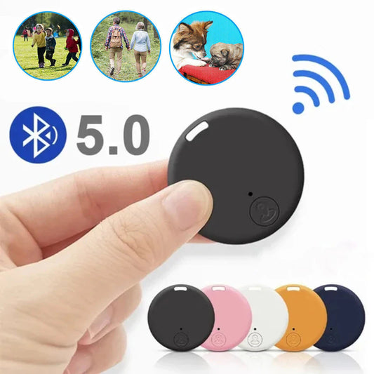 Mini GPS Tracker: Bluetooth 5.0 Anti-Lost Device for Pet Kids Bag Wallet Tracking - Smart Finder Locator for iOS/Android