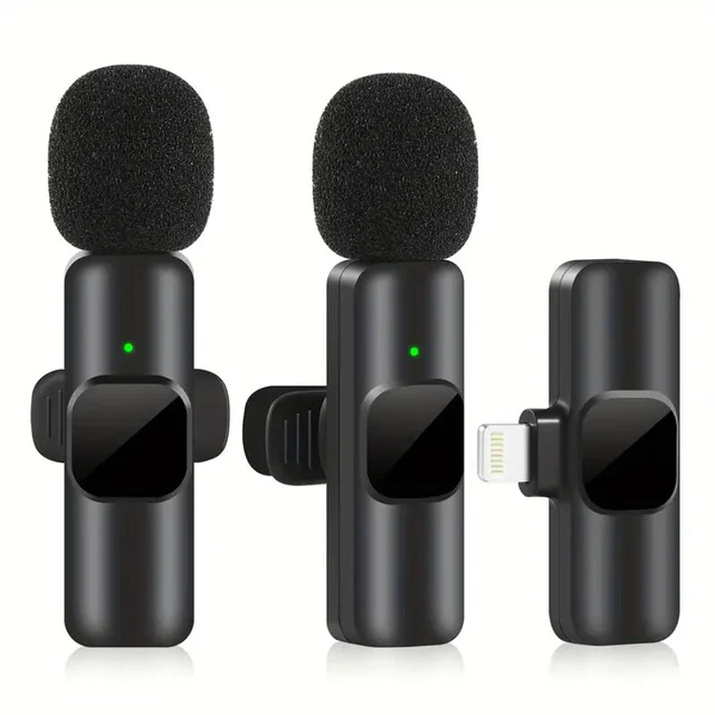 K9 Mini Lavalier Microphone: Ultra-Low Latency Wireless Lapel Mic for iPhone, Type-C, and iPad Devices
