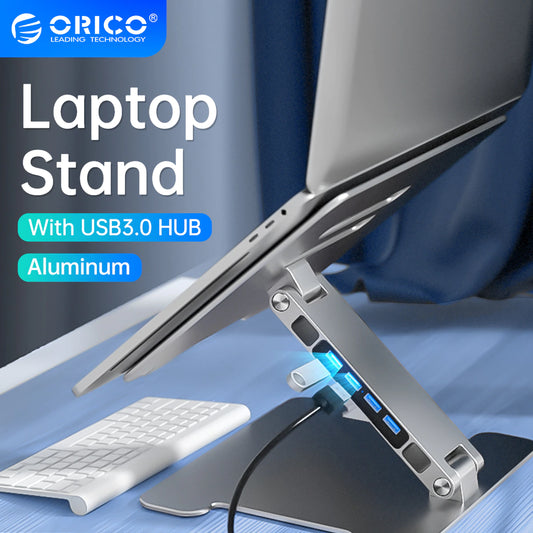ORICO Foldable Laptop Stand with Optional USB 3.0 and SD Card Slot