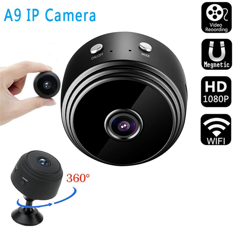 Wi-Fi Security IP Camera with HD 1080p Night Vision and Magnetic Sensor