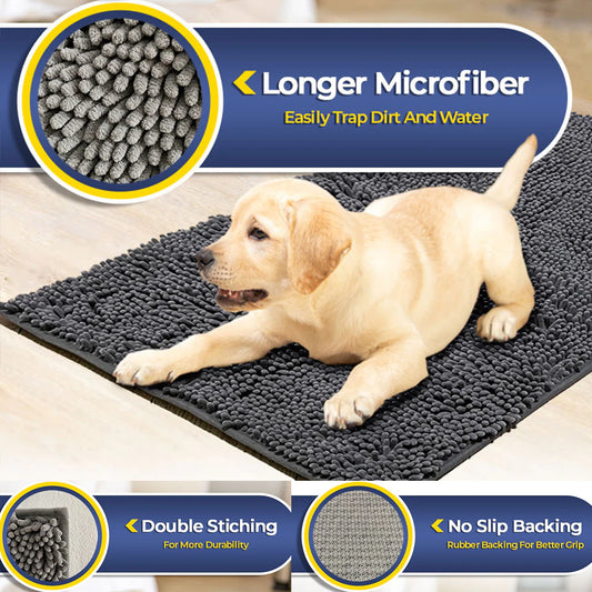 Easy-Clean Comfort Paws: Washable Dog Mat - Absorbent & Soft Cushion for Dogs of All Sizes